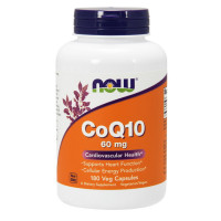 Добавка для здоров'я, CoQ10 60 mg, NOW, 180 капсул