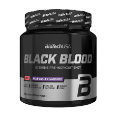 Предтренировочный комплекс, Black Blood CAF+, BioTech, 300 г (Кола)
