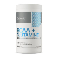 BCAA, BCAA+Glutamine, OstroVit, 500 г (Без смаку)