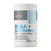 BCAA, BCAA+Glutamine, OstroVit, 500 г (Лимон)