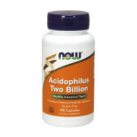 Добавка для здоровья, Acidophilus Two Billion, NOW, 100 капсул