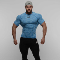 Одяг, Компрессионная футболка Sportfaza Premium BL, SportFaza, розмір S