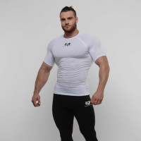 Одяг, Компрессионная футболка Sportfaza Premium WHT, SportFaza, розмір S