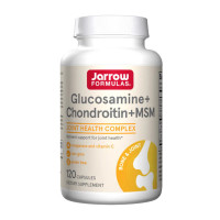 Для суставов и связок, Glucosamine + Chongroitin + MSM, Jarrow Formulas, 120 капсул
