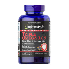 Max. Str. Triple Omega 3-6-9 Fish, Flax & Borage (120 softgels)