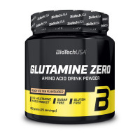 Глютамін, Glutamine Zero, BioTech, 300 г (Персиковий холодний чай)
