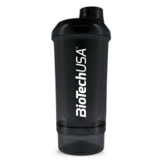 Shaker Wave+ Compact 2 in 1 - Black (500 ml)