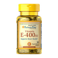 Витамины, Vitamin E-180 mg (400 IU), Puritan's Pride, 50 капсул