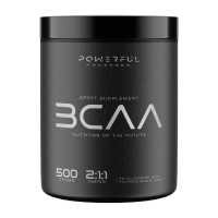 BCAA, BCAA 2:1:1, Powerful Progress, 500 г (Зелёное яблоко)