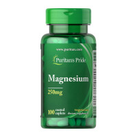 Магній, Magnesium 250 mg, Puritan's Pride, 100 таблеток