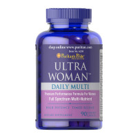 Витамины и минералы, Ultra Woman Daily Multi Time Release, Puritan's Pride, 90 таблеток