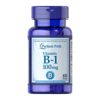 Витамины, Vitamin B-1 100 mg, Puritan's Pride, 100 таблеток