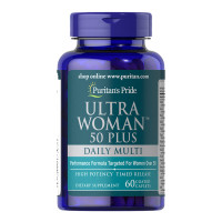 Вітаміни та мінерали, Ultra Woman 50 Plus Daily Multi Timed Release, Puritan's Pride, 60 таблеток