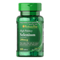 Селен, Selenium 200 mcg, Puritan's Pride, 100 таблеток