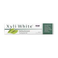 Добавка для здоровья, Xyli White Toothpaste Gel, NOW, 181 г (Мята)