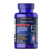Для суставов и связок, Triple Strength Glucosamine & Chondroitin with MSM, Puritan's Pride, 60 таблеток
