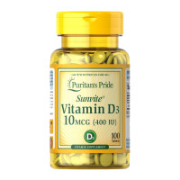Витамины, Vitamin D3 400 IU, Puritan's Pride, 100 таблеток
