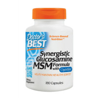 Для суглобів та зв'язок, Synergistic Glucosamine MSM Formula, Doctor's BEST, 180 капсул