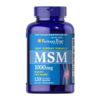 Для суставов и связок, MSM 1000 mg, Puritan's Pride, 120 капсул