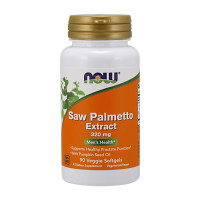 Добавка для здоров'я, Saw Palmetto Extract 320 mg, NOW, 90 капсул