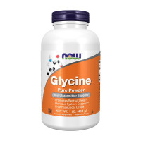 Амінокислоти, Glycine Pure Powder, NOW, 454 г