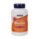Биотин, Biotin 10,000 mcg extra strength, NOW, 120 капсул