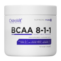 BCAA, BCAA 8-1-1, OstroVit, 200 г (Без смаку)