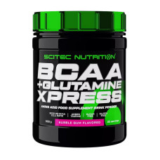 BCAA, BCAA + Glutamine Xpress, Scitec Nutrition, 300 г (Яблоко)