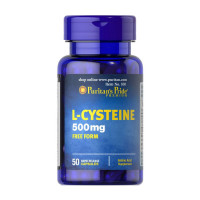 Аминокислоты, L-Cysteine 500 mg, Puritan's Pride, 50 капсул