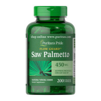 Добавка для здоров'я, Saw Palmetto 450 mg, Puritan's Pride, 200 капсул