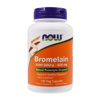 Добавка для здоровья, Bromelain 500 mg, NOW, 120 капсул