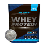 Протеїн, Whey Protein Light 65% Unflavored, Willmax, 1 кг (Натуральний)