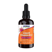 Витамины, Liquid Vitamin D-3, NOW, 59 мл
