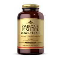 Омега-3, Omega 3 Fish Oil Concentrate, Solgar, 240 капсул