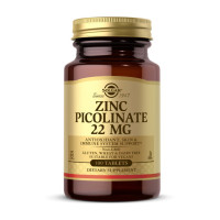 Цинк, Zinc Picolinate 22 mg, Solgar, 100 таблеток