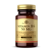 Витамины, Vitamin B6 50 mg, Solgar, 100 таблеток
