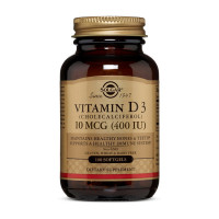 Вітаміни, Vitamin D3 10 mcg (400 IU), Solgar, 100 капсул