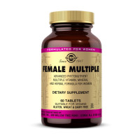 Вітаміни та мінерали, Female Multiple, Solgar, 60 таблеток