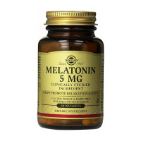 Добавка для здоров'я, Melatonin 5 mg, Solgar, 60 пастилок