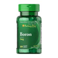Вітаміни та мінерали, Boron 3 mg, Puritan's Pride, 100 таблеток