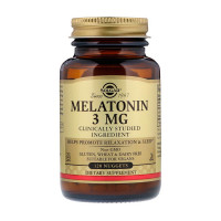 Добавка для здоров'я, Melatonin 3 mg, Solgar, 120 пастилок