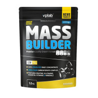 Гейнер, Mass Builder, VP Lab, 1,2 кг (Банан)