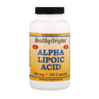 Добавка для здоровья, Alpha Lipoic Acid 300 mg, Healthy Origins, 150 капсул
