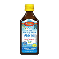 Омега-3, Kid's The Very Finest Fish Oil 800 mg Omega-3s, Carlson Labs, 200 мл (Персик)