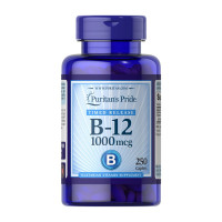 Вітаміни, Vitamin B-12 1000 mcg Time Release, Puritan's Pride, 250 таблеток