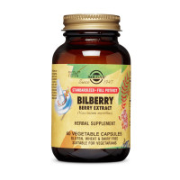 Добавка для здоров'я, Bilberry Berry Extract, Solgar, 60 капсул