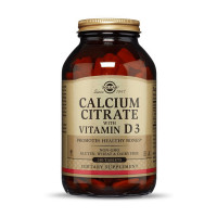 Кальций, Calcium Citrate with vit D3, Solgar, 240 таблеток
