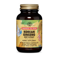 Добавка для здоров'я, Korean Ginseng root extract, Solgar, 60 капсул