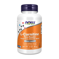L-карнітин, L-Carnitine pure powder, NOW, 85 г