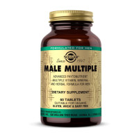 Вітаміни та мінерали, Male Multiple, Solgar, 60 таблеток